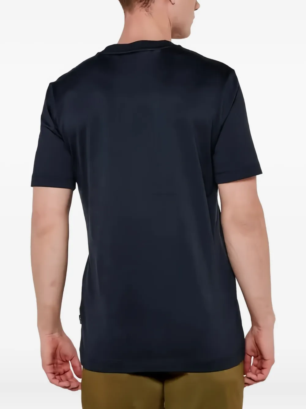 BOSS T-shirt verfraaid met logo Blauw