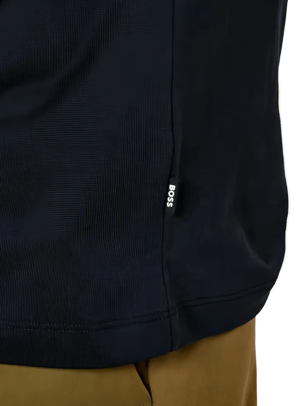 BOSS T-shirt verfraaid met logo Blauw