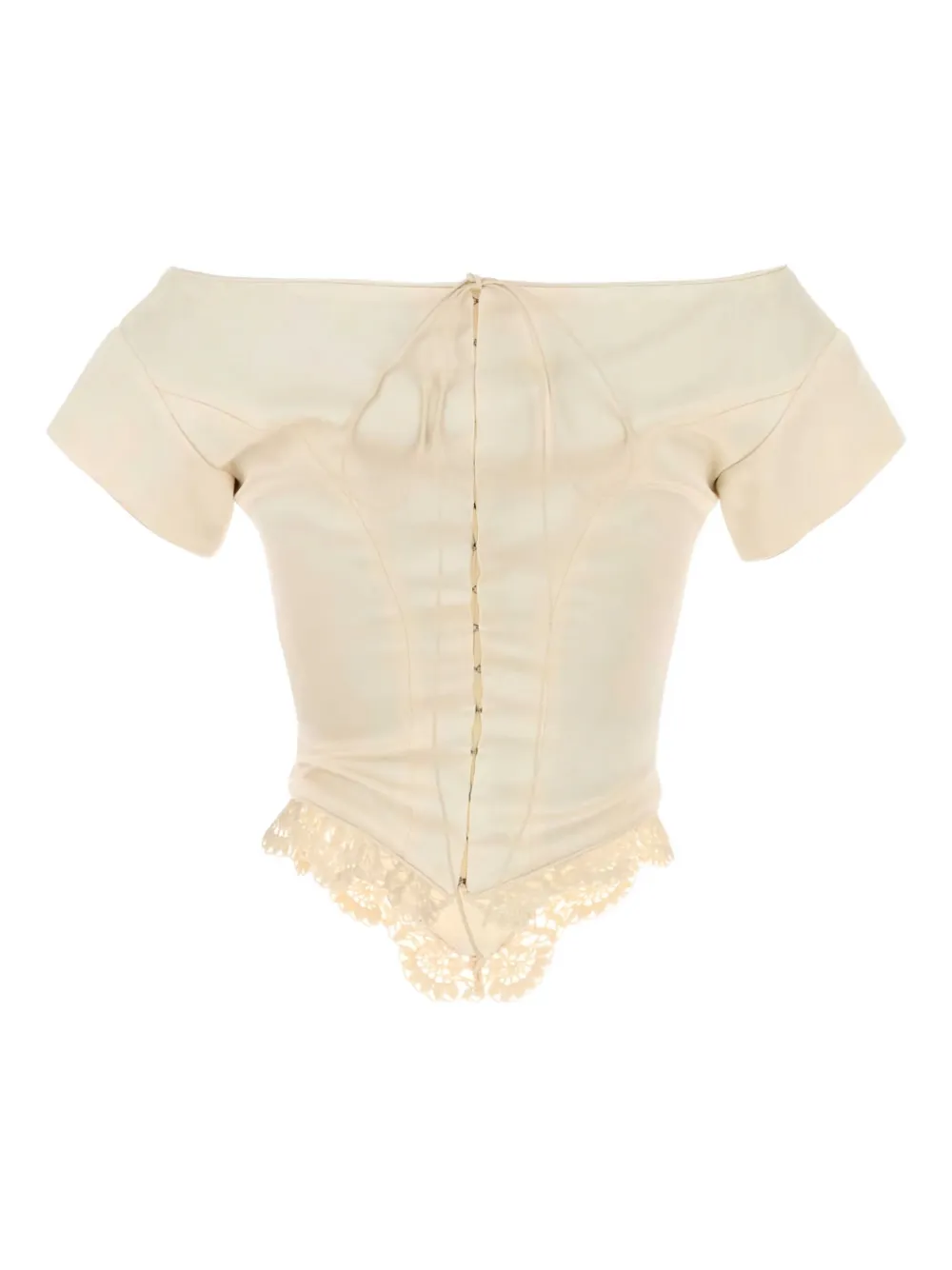 Magda Butrym Off-shoulder top - Beige