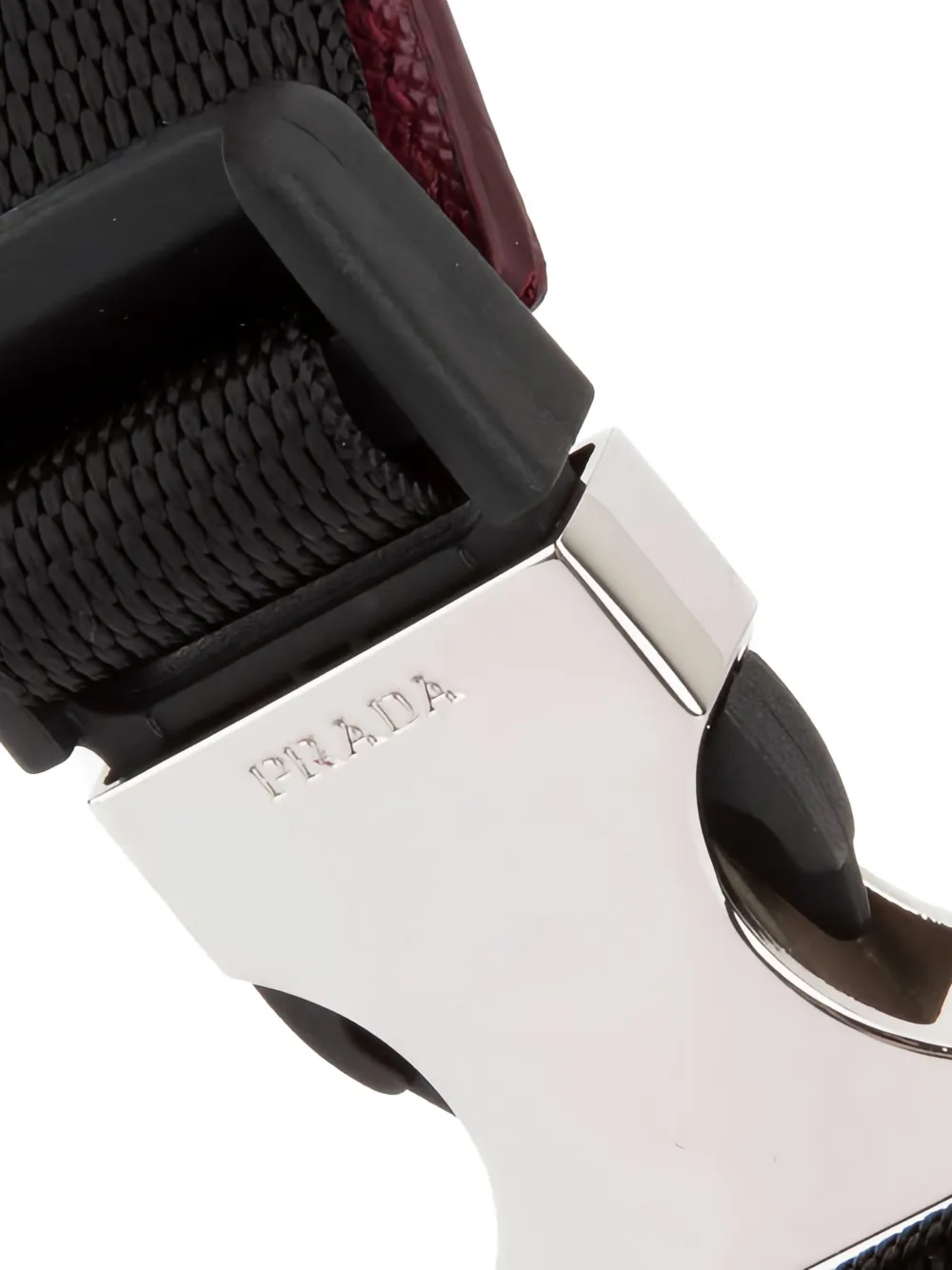 Prada geometric-pattern leather belt - Oranje