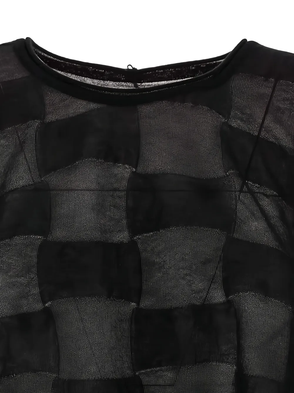 Shop Uma Wang Patterned-jacquard T-shirt In 黑色