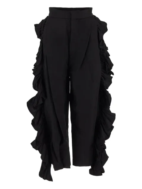 Uma Wang pantalones con volantes