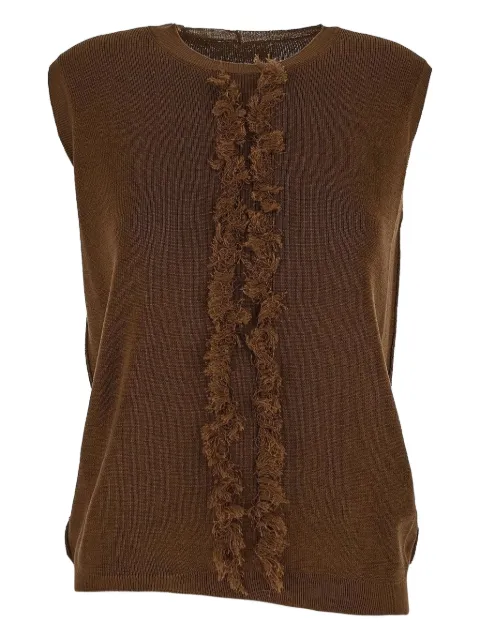 Uma Wang fringed knitted top