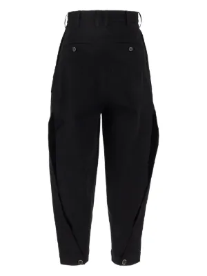 パンツ UMA WANG Women Straight Pants UW3022 UW900BLACK Black Uma-Wang-Black-Pollock-Pants-