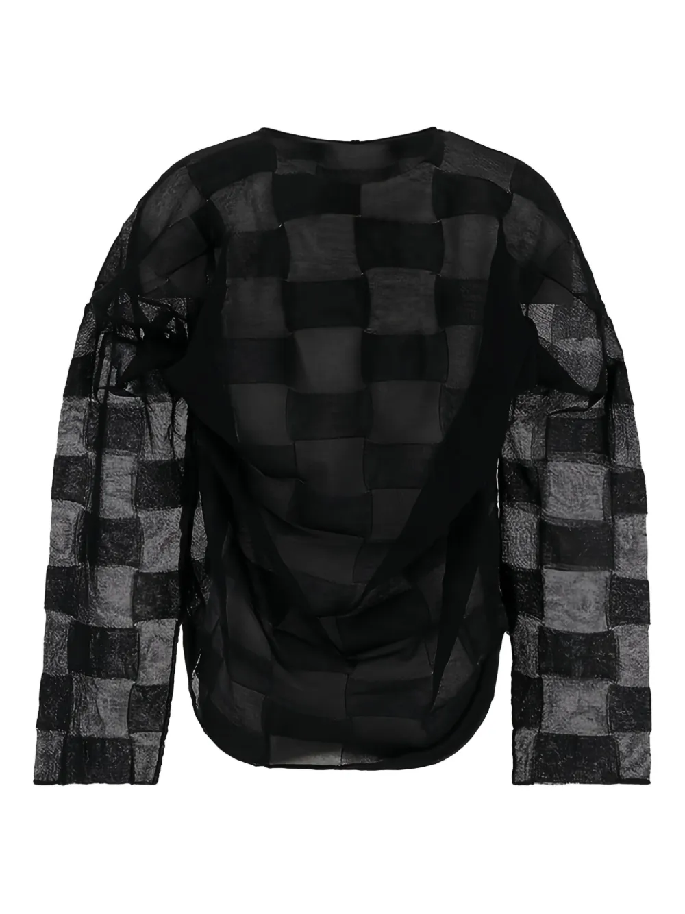 Shop Uma Wang Patterned-jacquard T-shirt In 黑色