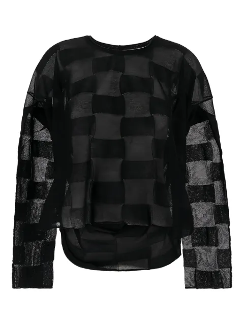 Uma Wang playera con motivo en jacquard