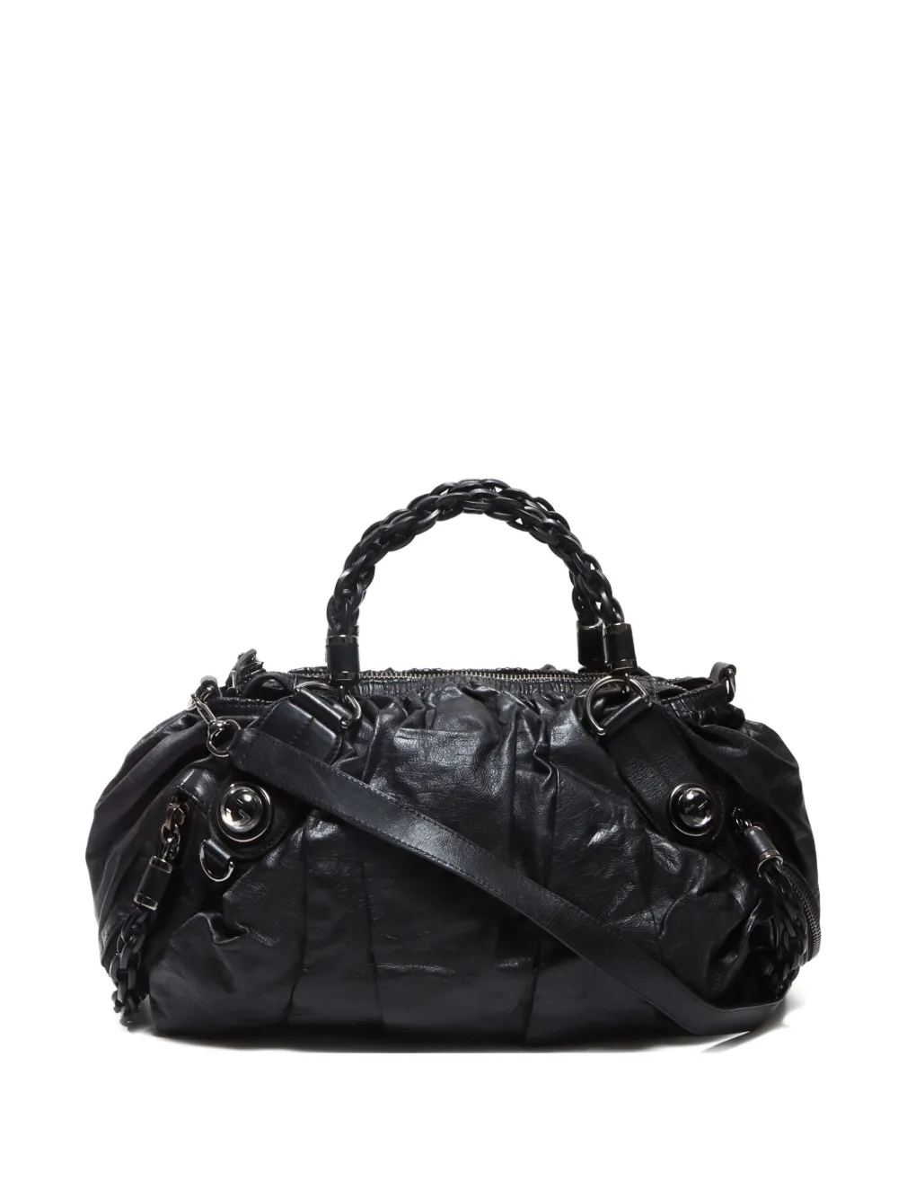 Pre-owned Gucci 2010-2020s Galaxy Line Shoulder Bag In Black