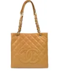 CHANEL Pre-Owned 2003 Petite Chain Shopping tote bag - Neutrals