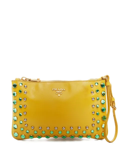 Prada Pre-Owned bolsa de mano Jewelled Wristlet 2010-2024