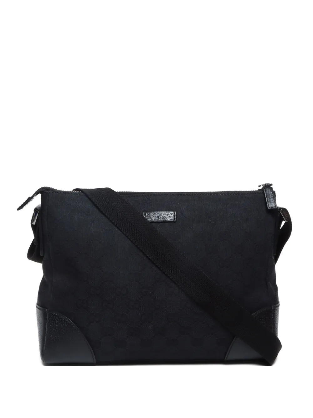 Gucci Pre-Owned 2000-2020 GGキャンバス ショルダーバッグ - ブラック Gucci Pre-Owned 2000-2020 GGキャンバス ショルダーバッグ - ブラック