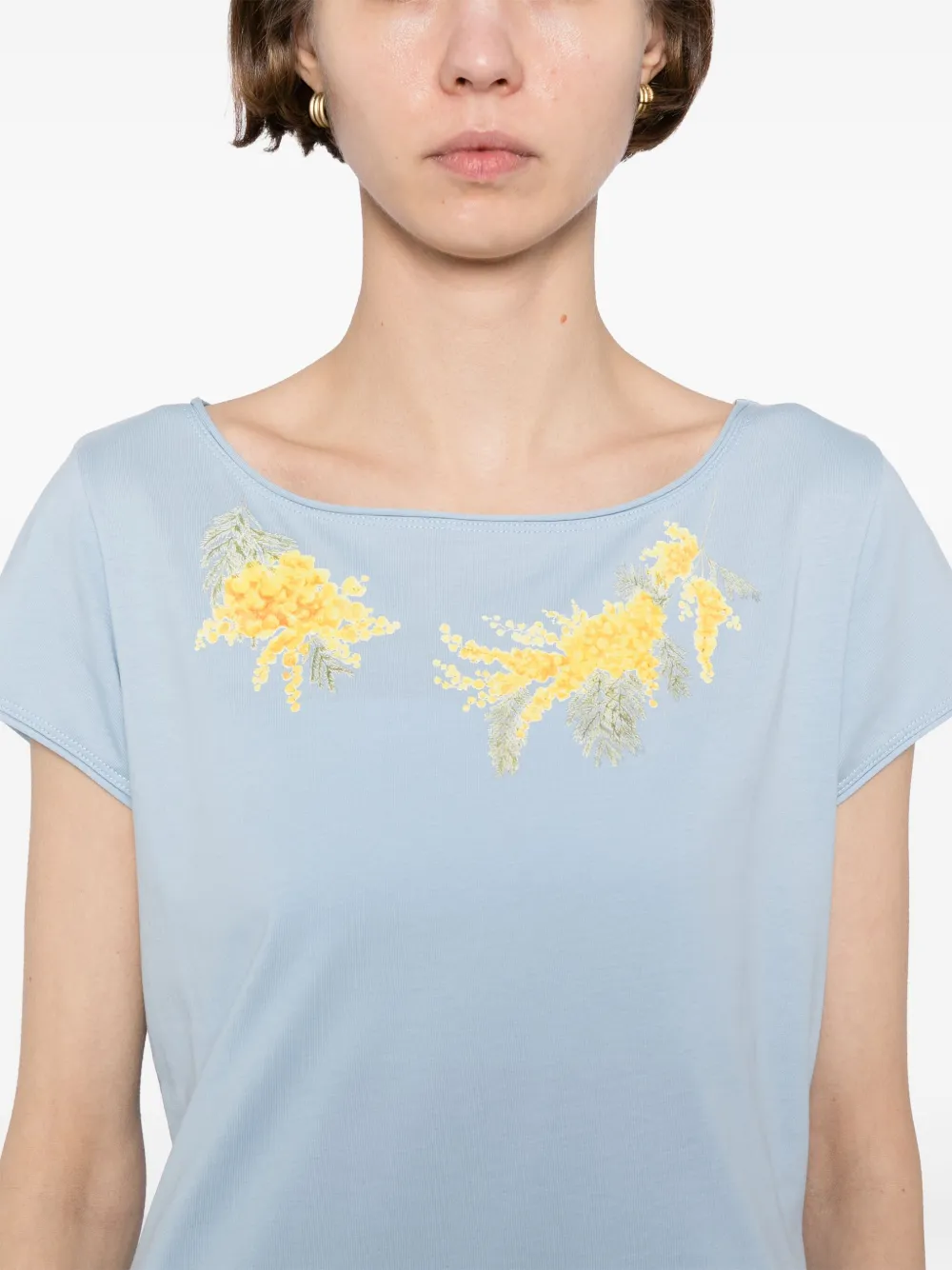 Agnès B. Cotton T-shirt In Blue