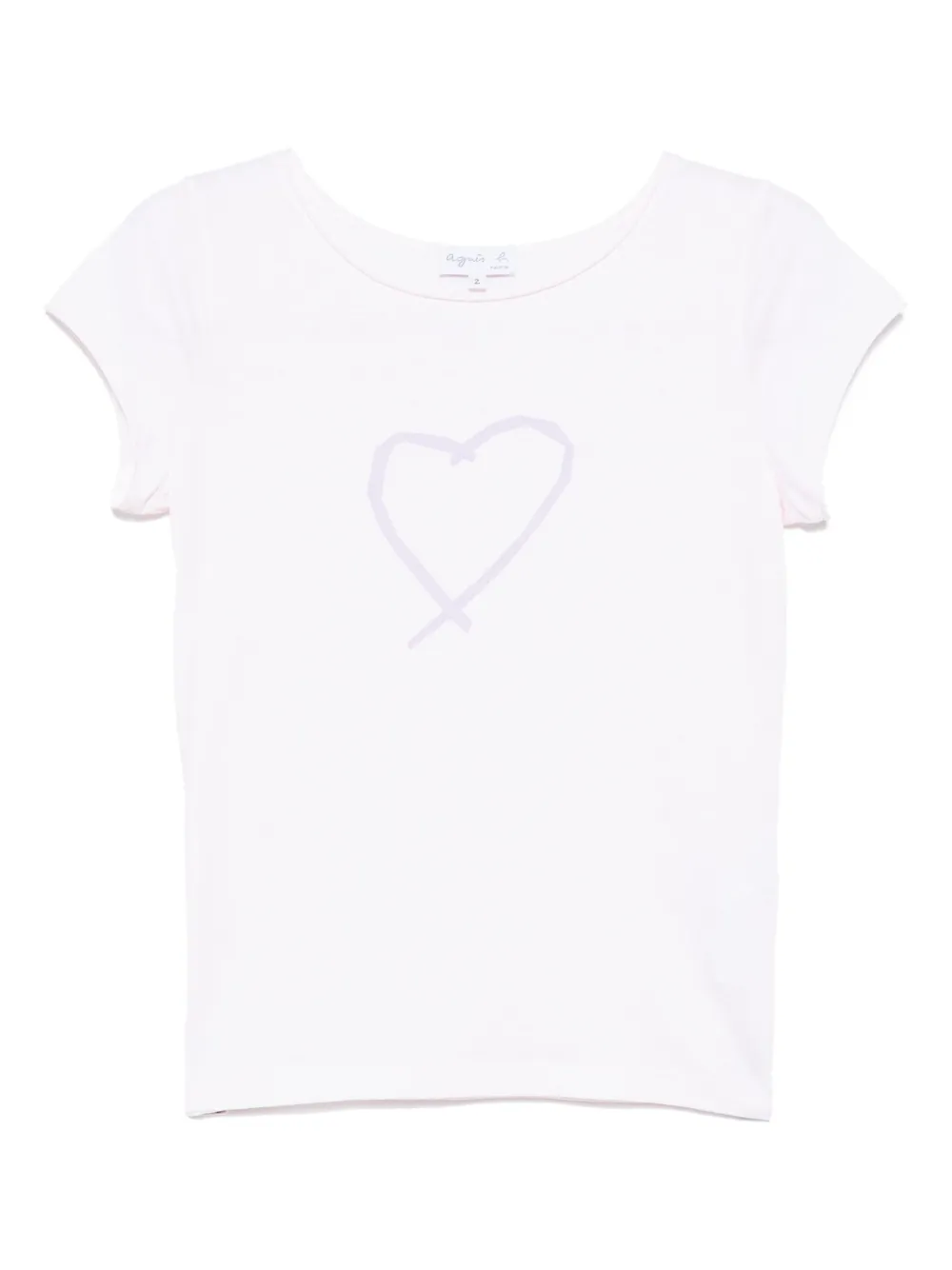 agnès b.  playera con estampado gráfico | rosado | Image 1