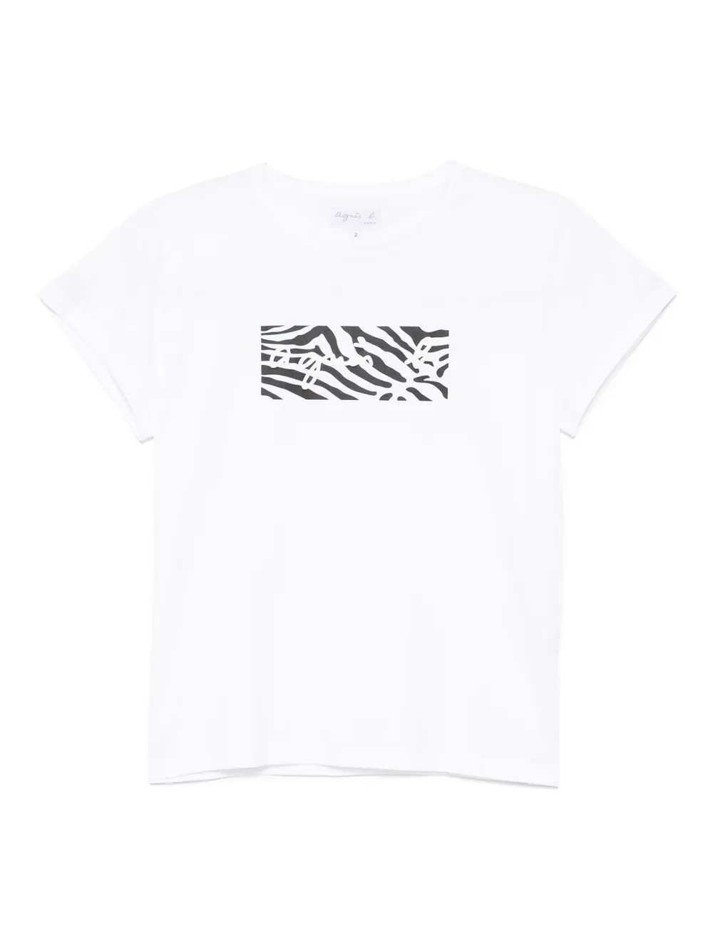 agnès b.  playera con logo estampado | blanco | Image 1