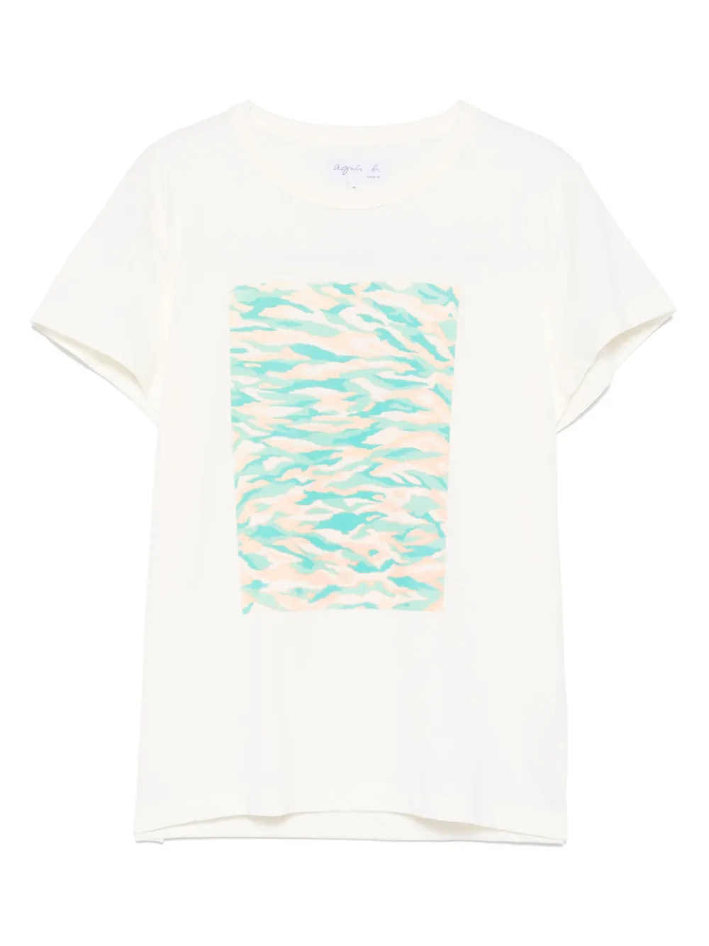 agnès b.  graphic-print T-shirt | Neutrals | Image 1