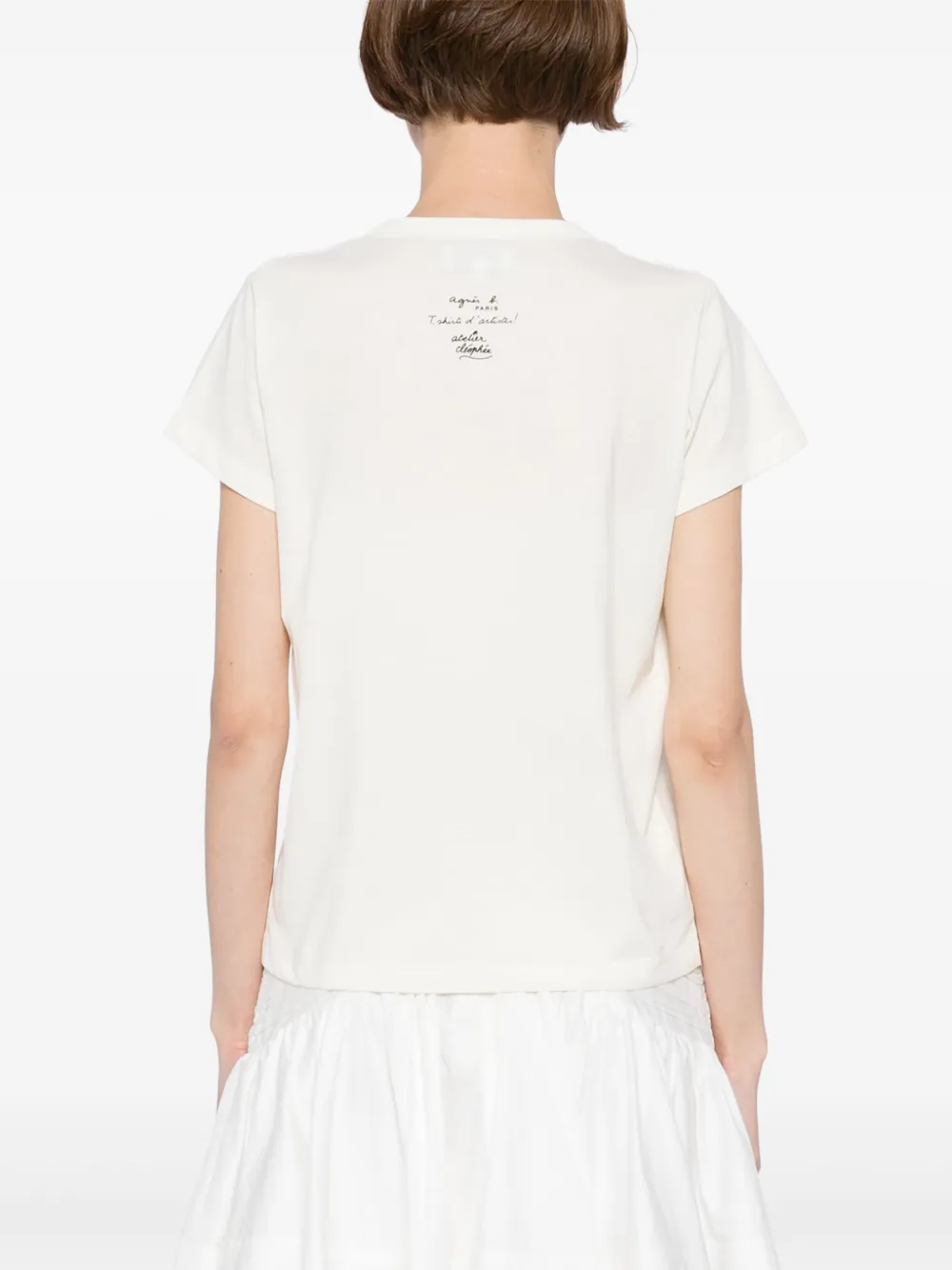 Agnès B. Graphic-print T-shirt In Neutrals