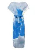 agnès b. graphic-print dress - Blue