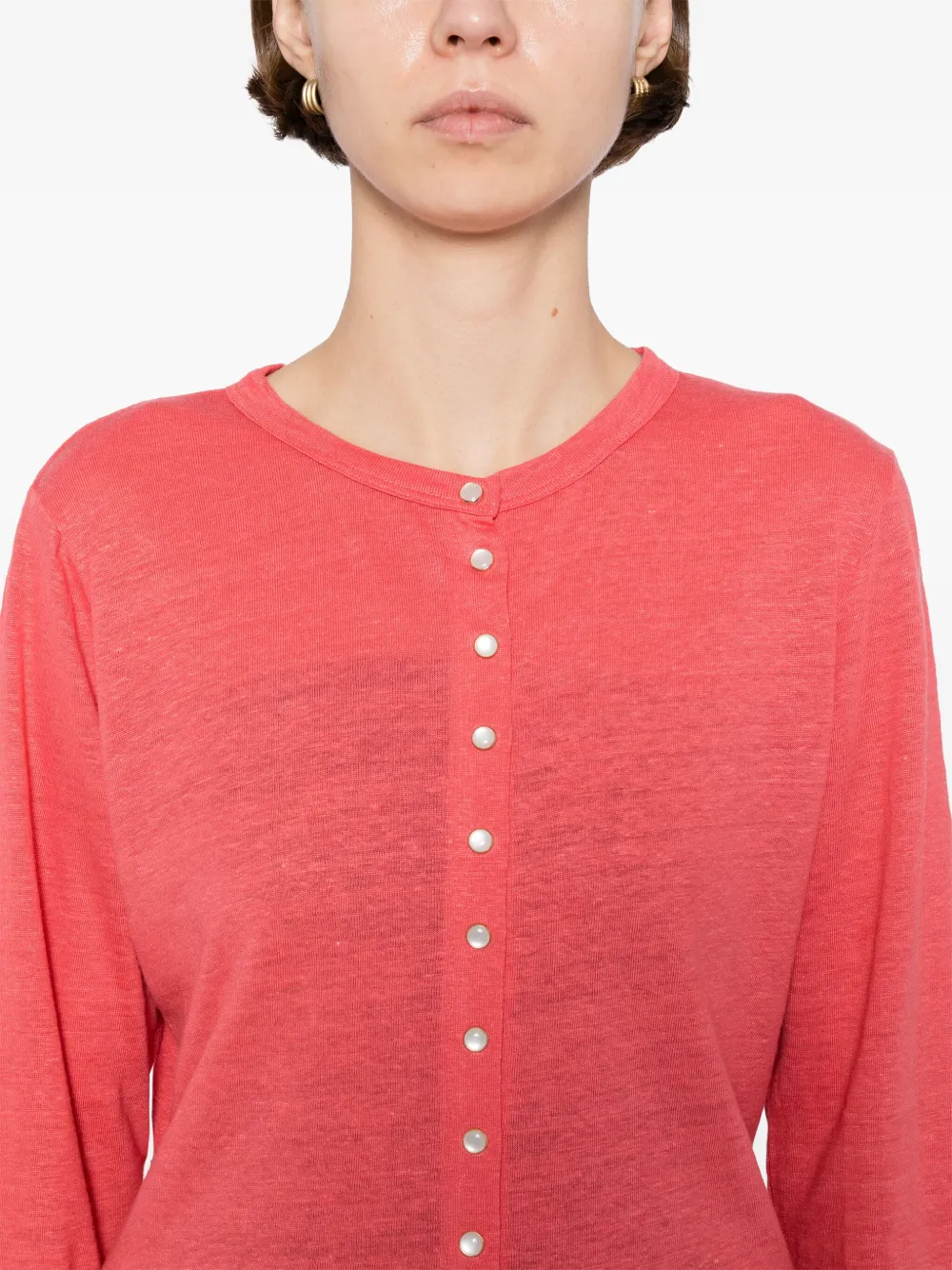 Shop Agnès B. Le Petit Snap Cardigan In 412