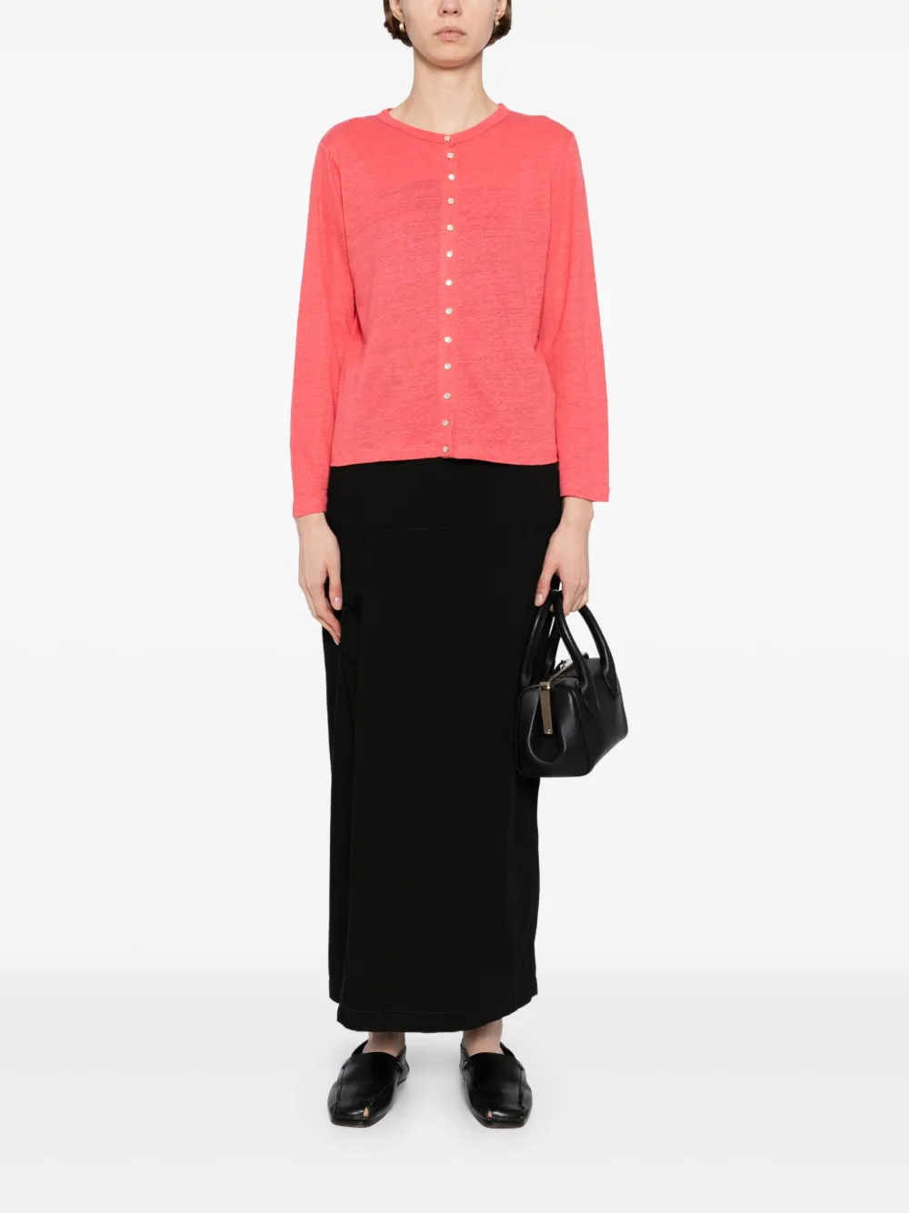 Shop Agnès B. Le Petit Snap Cardigan In 412