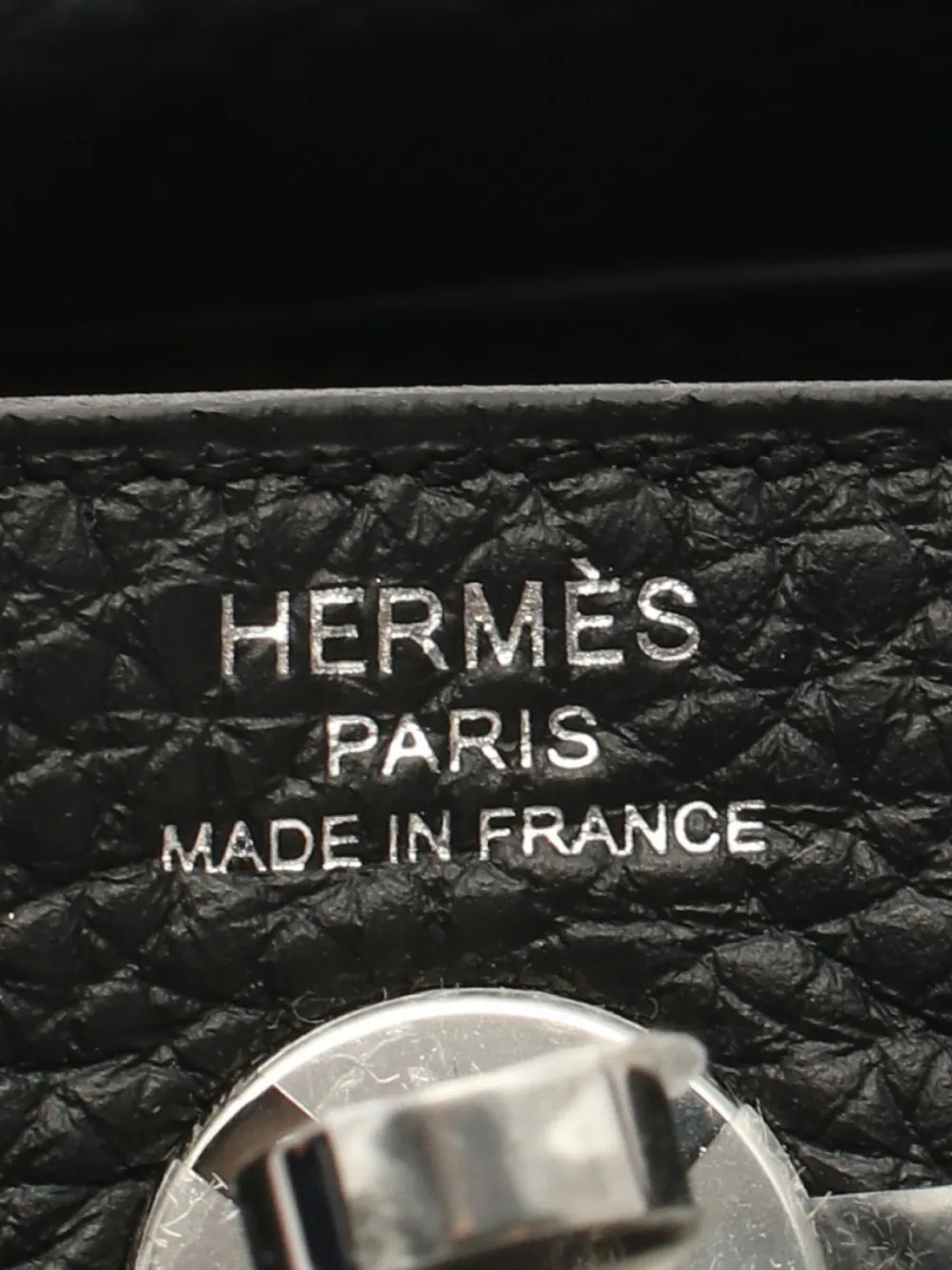 Pre-owned Hermes 2024 Mini Lindy Shoulder Bag In Black