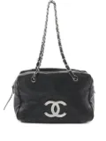 CHANEL Pre-Owned 2005-2006 quilted shoulder bag - Black