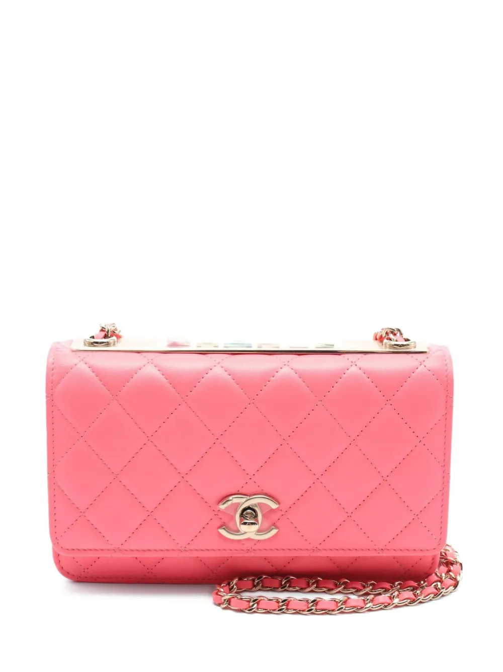 CHANEL Pre-Owned 2021 マトラッセ チェーン ショルダーバッグ - ピンク CHANEL Pre-Owned 2021 マトラッセ チェーン ショルダーバッグ - ピンク