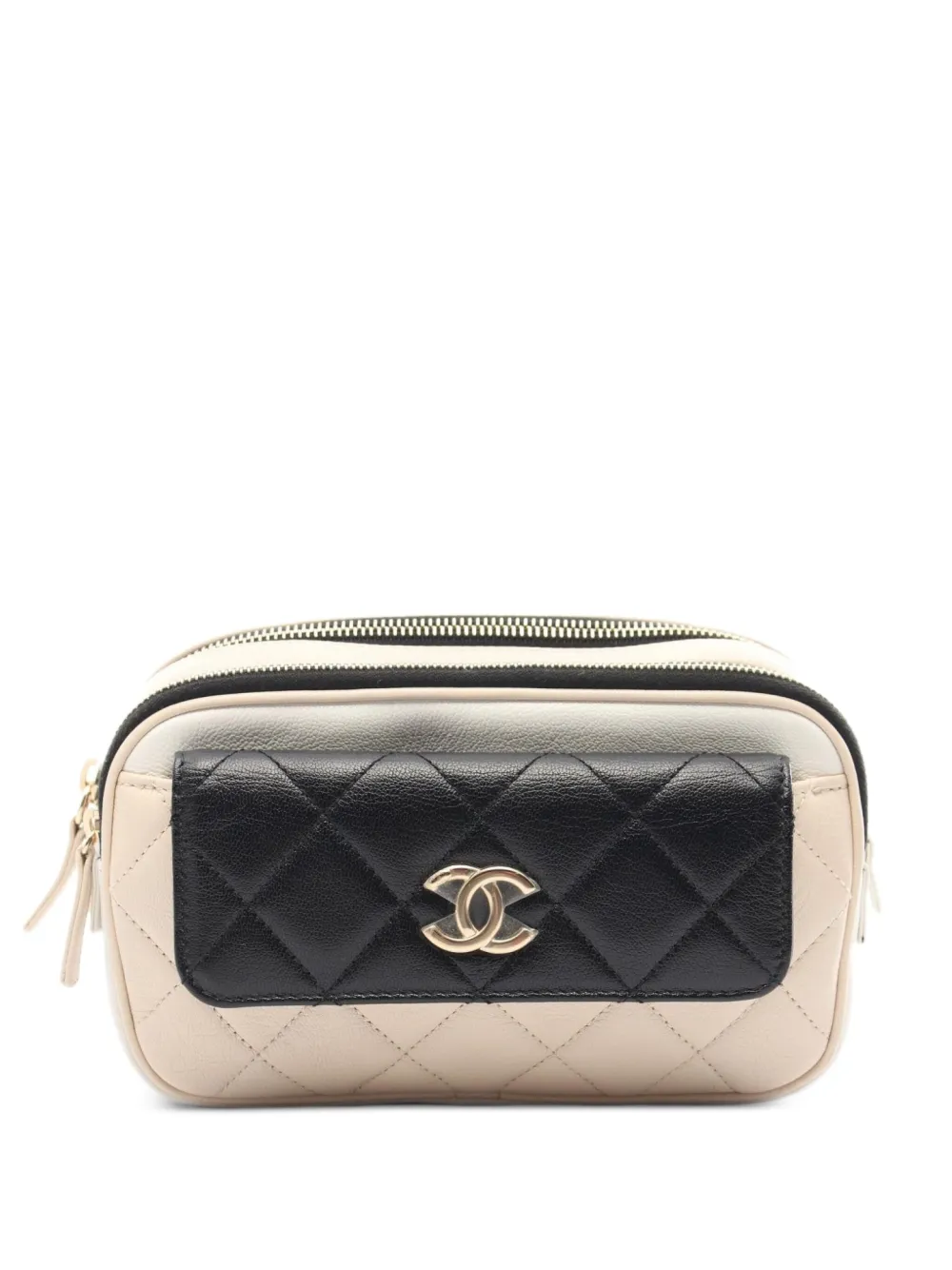 CHANEL Pre-Owned 2019 Matelasse belt bag | Neutrals | Image 1