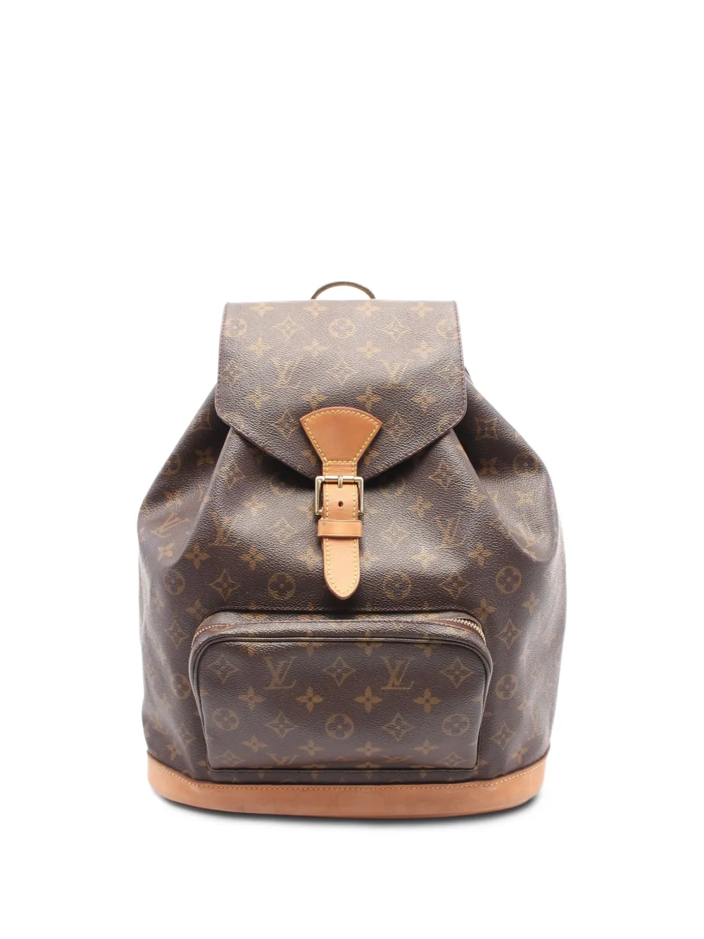 Louis Vuitton Pre-Owned 1999 モノグラム モンスリ GM バックパック - ブラウン Louis Vuitton Pre-Owned 1999 モノグラム モンスリ GM バックパック - ブラウン