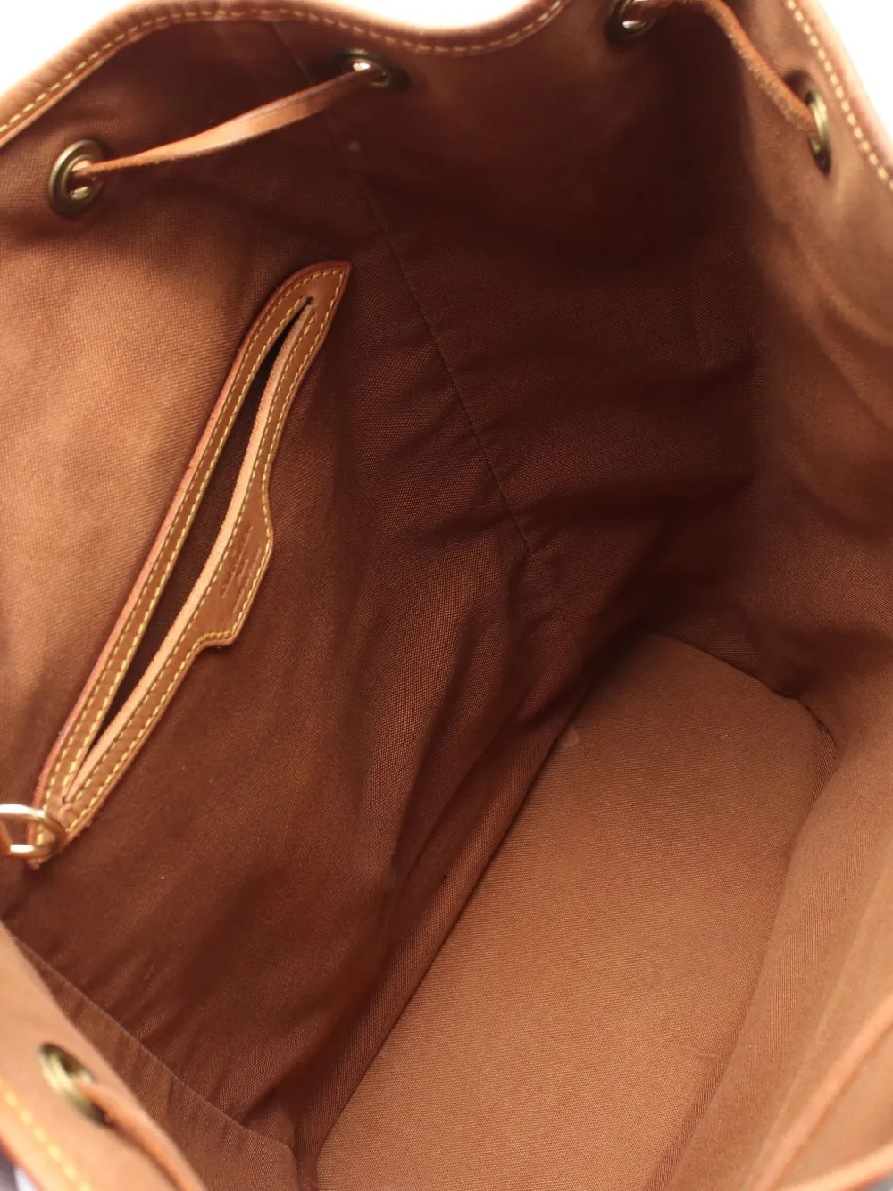 Pre-owned Louis Vuitton 1999 Montsouris Gm Monogram Backpack In Brown