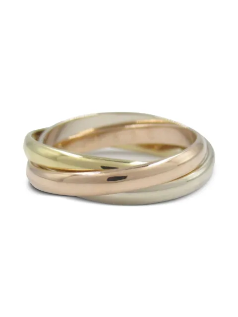 Cartier 2010s 18K white, gold and yellow gold Trinity ring 