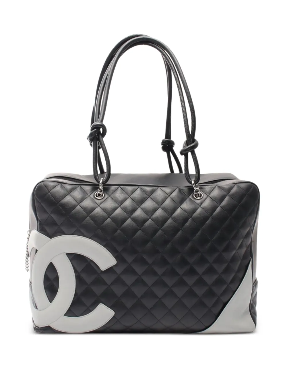 CHANEL Pre-Owned 2004-2005 カンボンライン ハンドバッグ - ブラック CHANEL Pre-Owned 2004-2005 カンボンライン ハンドバッグ - ブラック