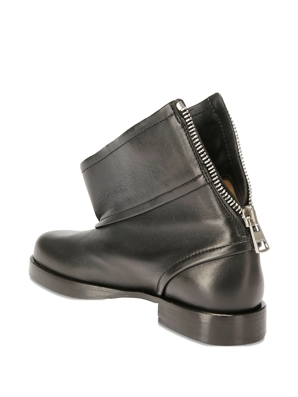 JW Anderson Enkellaarzen met ritsdetail Zwart