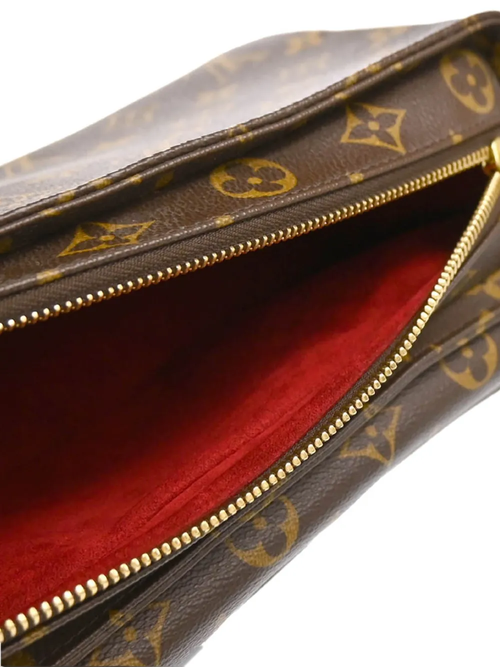 Pre-owned Louis Vuitton 2003 Monogram Viva Cite Mm Handbag In Brown