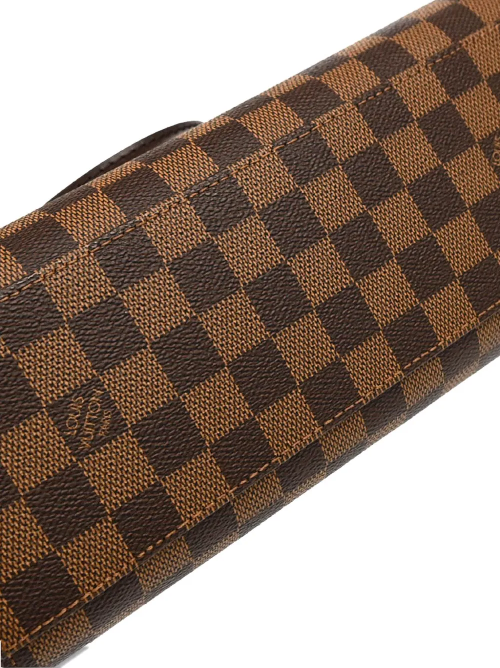 Pre-owned Louis Vuitton 2003 Damier Triana Handbag In Brown