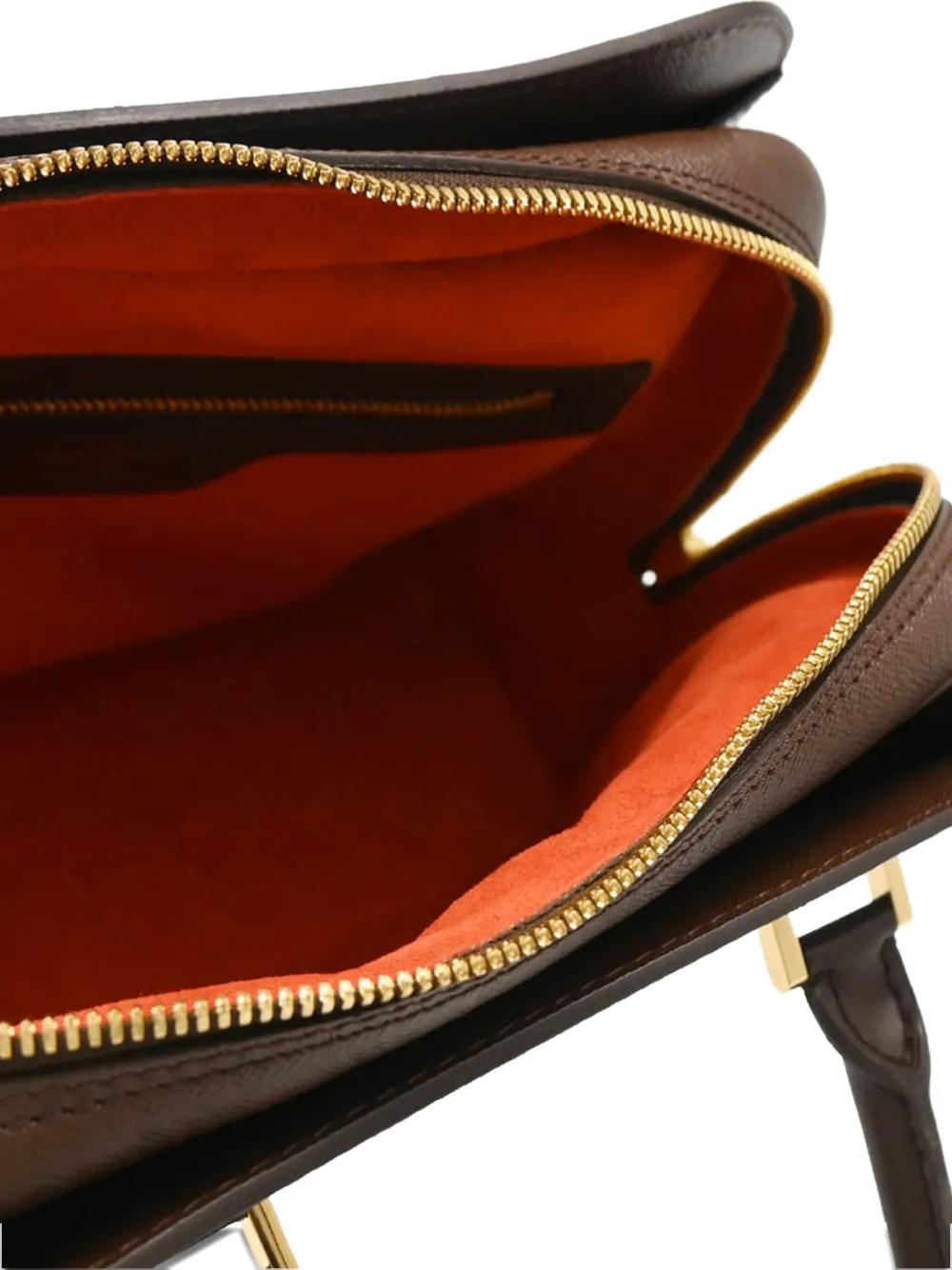 Pre-owned Louis Vuitton 2003 Damier Triana Handbag In Brown