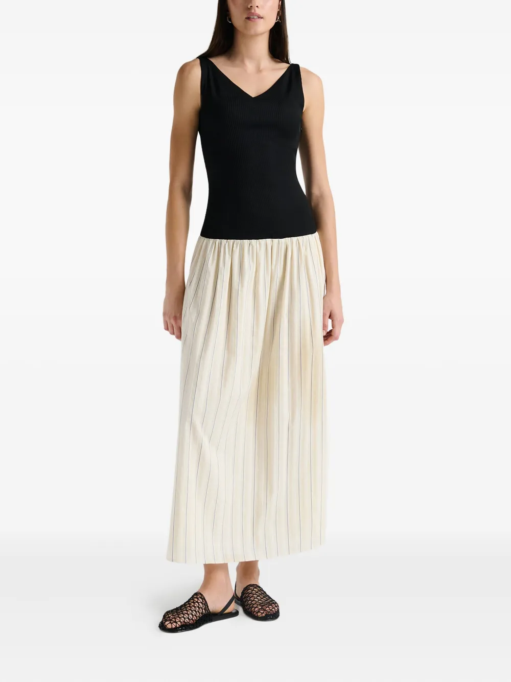 Anna Quan Ainsley maxi-jurk Zwart