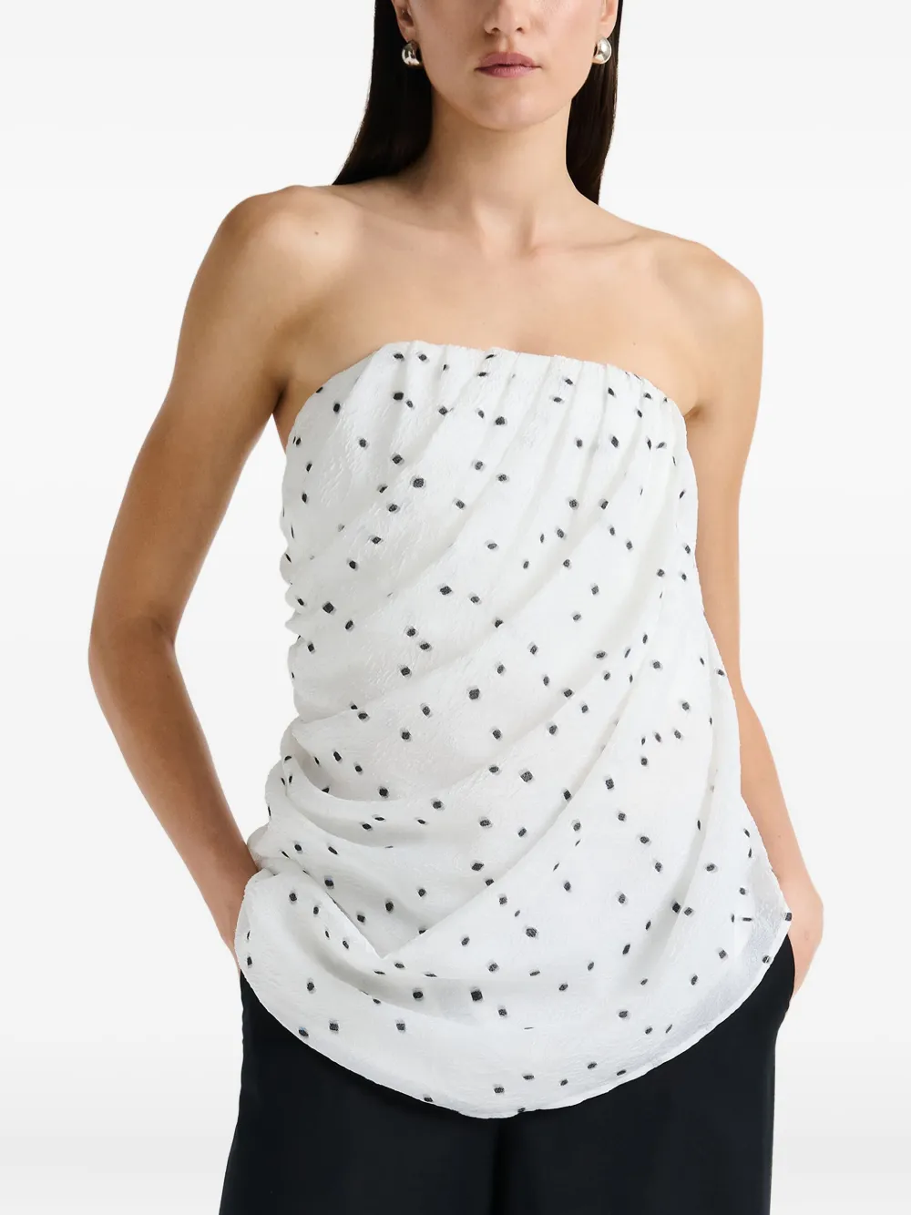 ANNA QUAN POLKA-DOT TOP