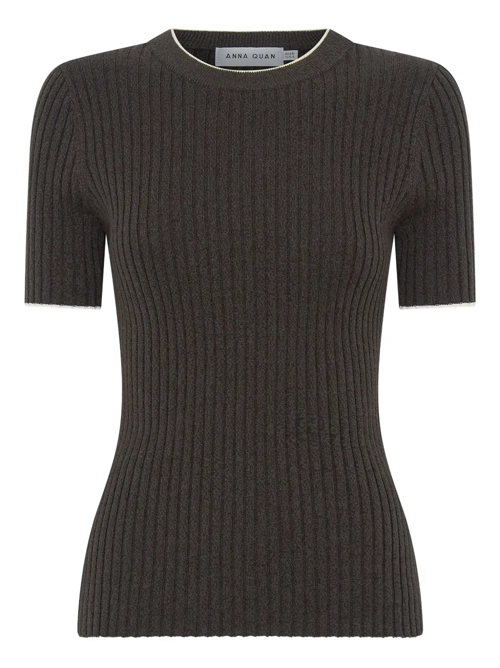 Bebe ribbed-knit top