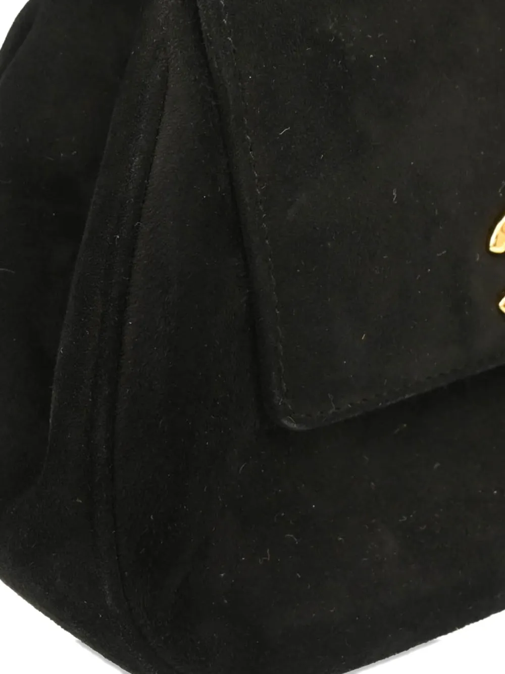 Pre-owned Chanel 1997 Cc Turn-lock Mini Bag In Black
