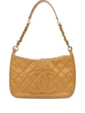 CHANEL Pre-Owned 2003 CC diamond-quilted shoulder bag - Neutrals