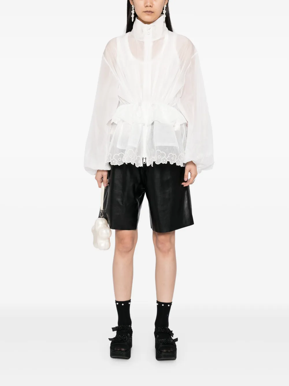 Cecilie Bahnsen semi-sheer jacket | Capes | Image 2