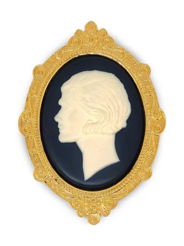 CHANEL Pre-Owned 1990-2000s カメオ ブローチ | ゴールドトーン