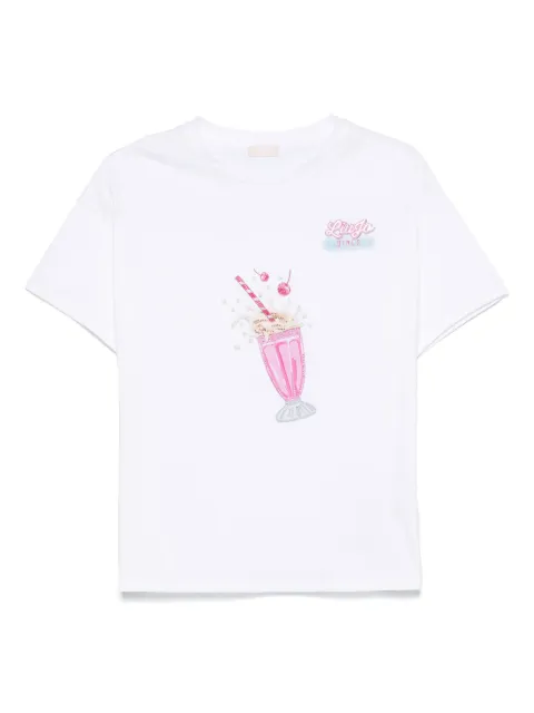 LIU JO t-shirt à ornements strassés