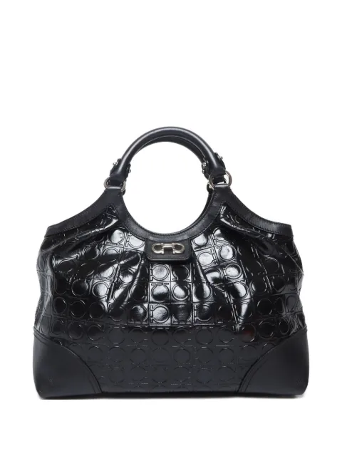 Ferragamo Pre-Owned 2000-2020 Gancini Patent Leather tote bag