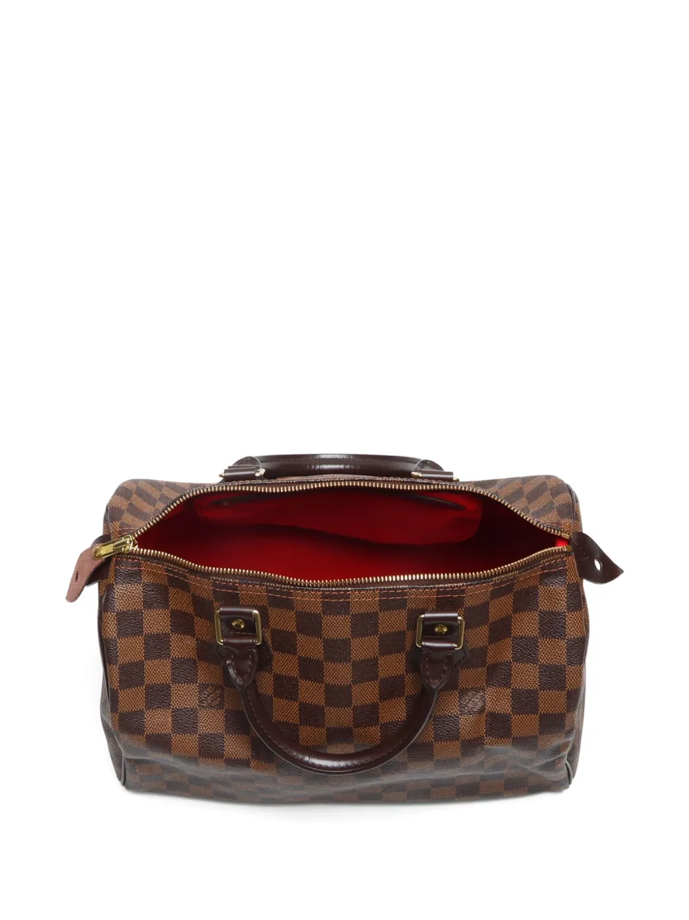 Pre-owned Louis Vuitton 2009 Damier Speedy 30 Handbag In Brown