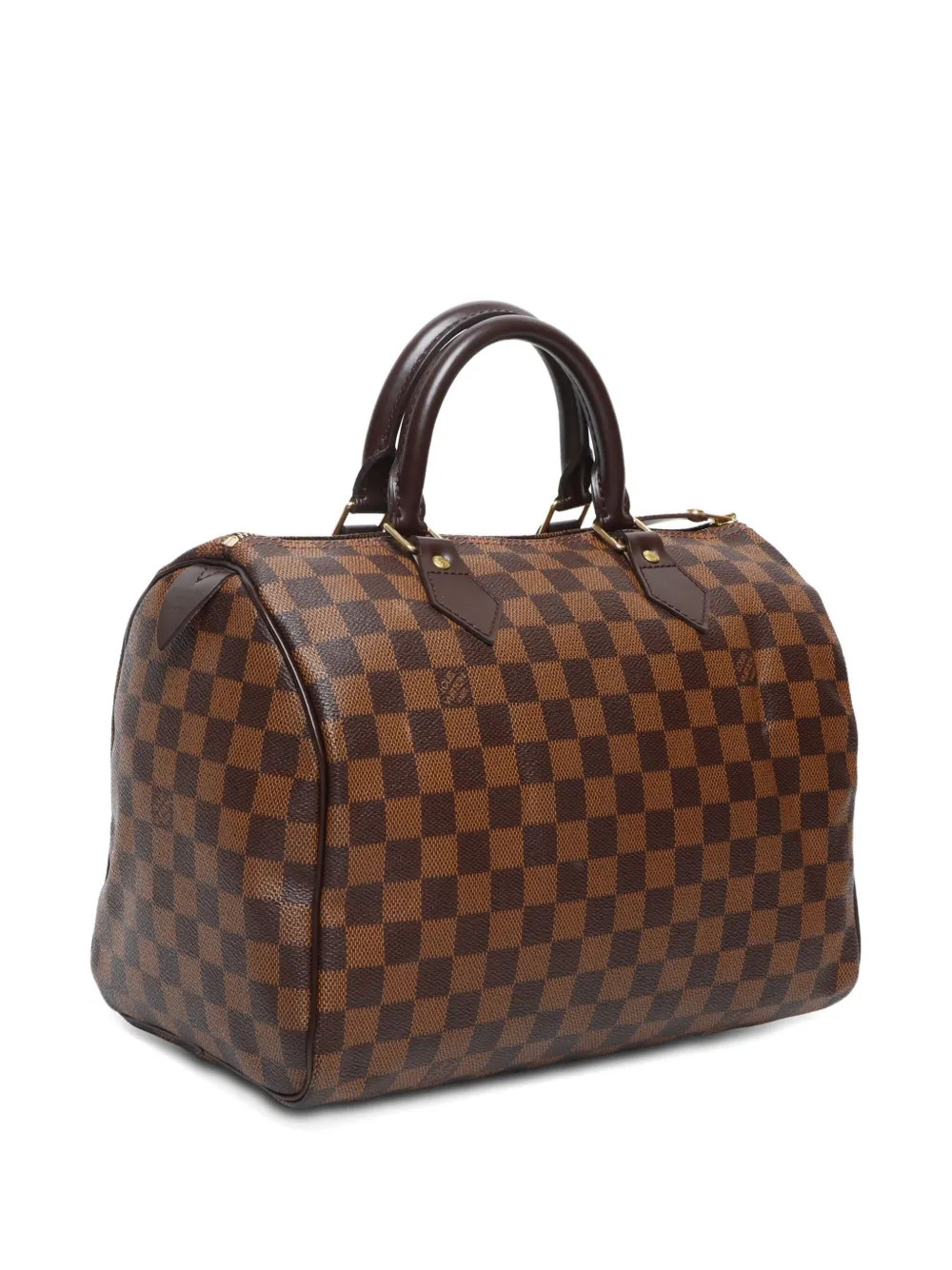 Pre-owned Louis Vuitton 2009 Damier Speedy 30 Handbag In Brown
