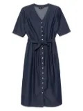 agnès b. denim shirt dress - Blue