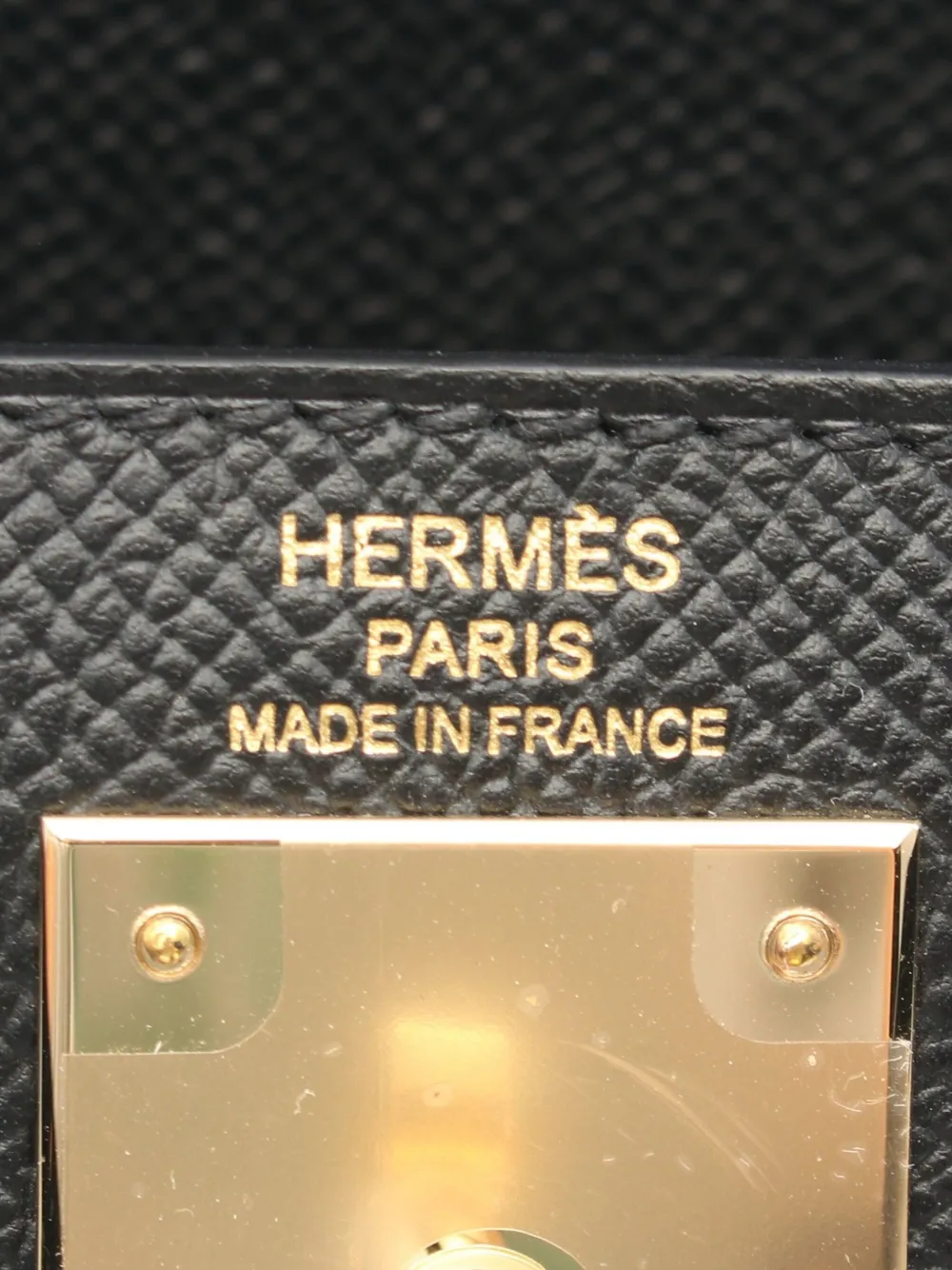 Pre-owned Hermes 2023 Kelly 28 Handbag In Black
