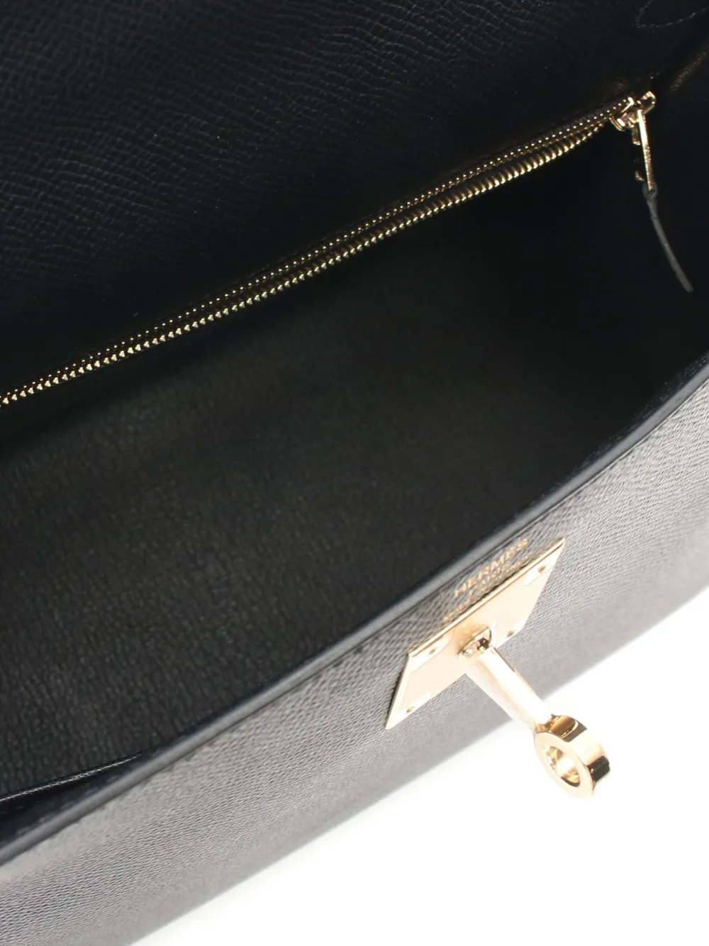 Pre-owned Hermes 2023 Kelly 28 Handbag In Black