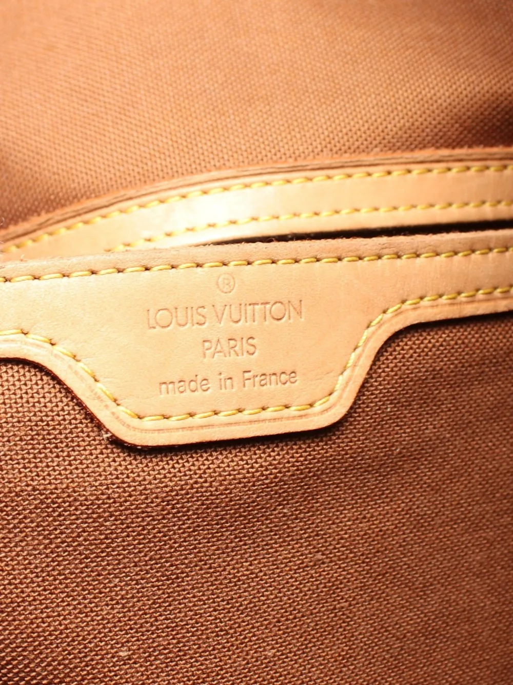 Pre-owned Louis Vuitton 2000 Montsouris Gm Backpack In Brown