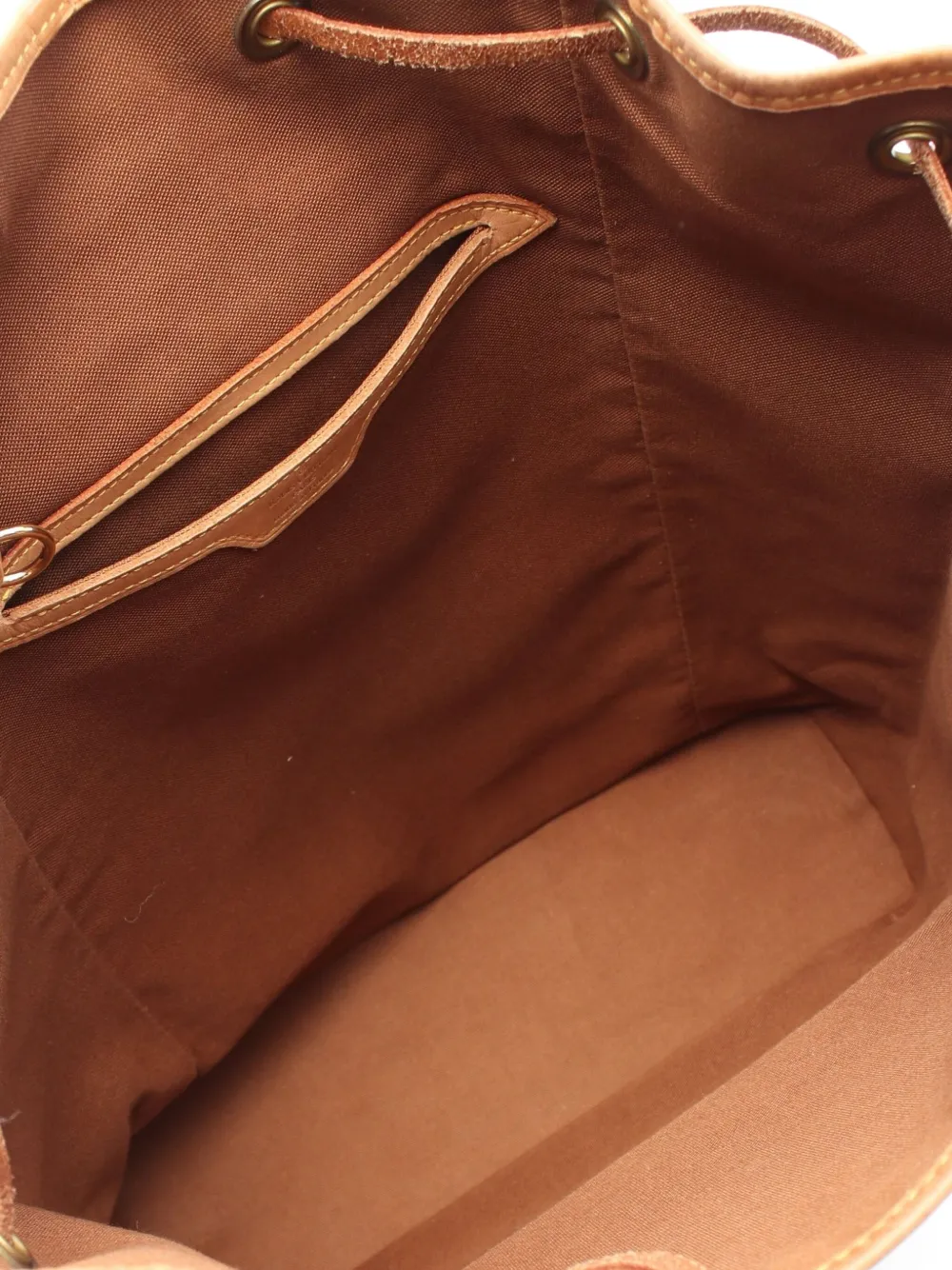 Pre-owned Louis Vuitton 2000 Montsouris Gm Backpack In Brown